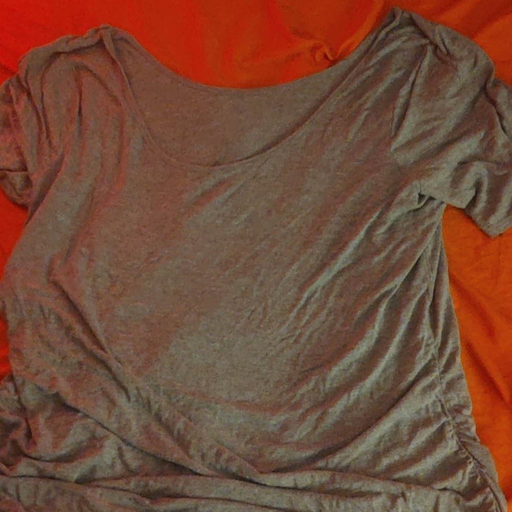 Scoopneck Top with Side Ruching